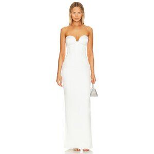 retrofete Luna Dress in White Satin
